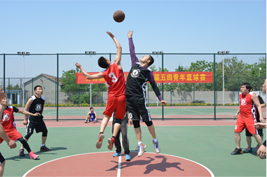 2018年5月9日，公司进行青年篮球赛